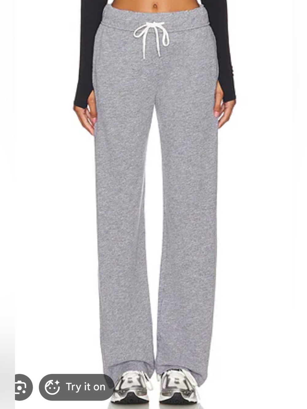Monrow Gray Elastic Waist sweatpants Small NWOT